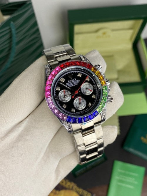 Role_x Oyster Perpetual Rainbow Silver