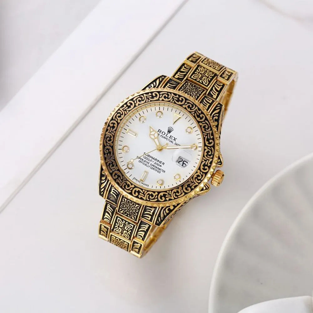 Role_x Oyster Vintage Gold-White
